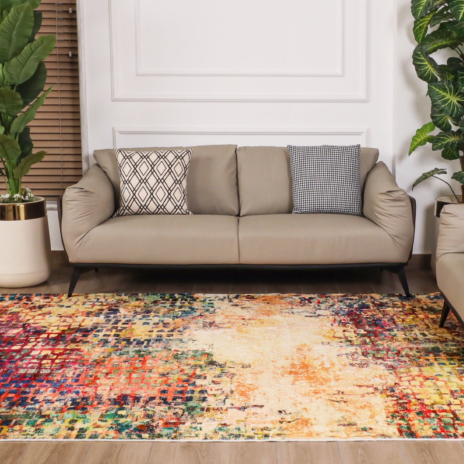Multicolour Rug for Living Room & Bedroom Soft Stylish & Modern Design