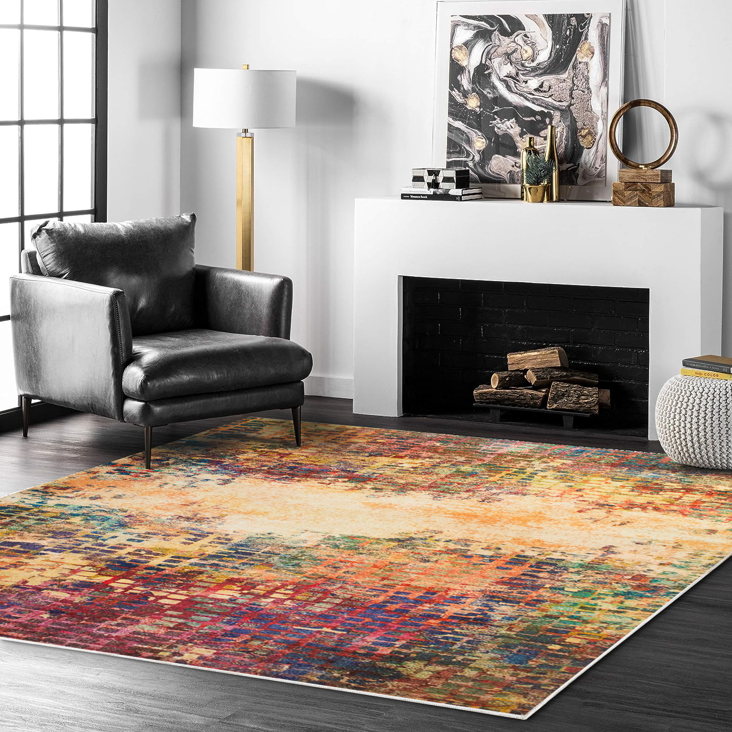 Cashmere Abstract Rugs for living room