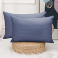 Satin Stripe Pillow Case pair