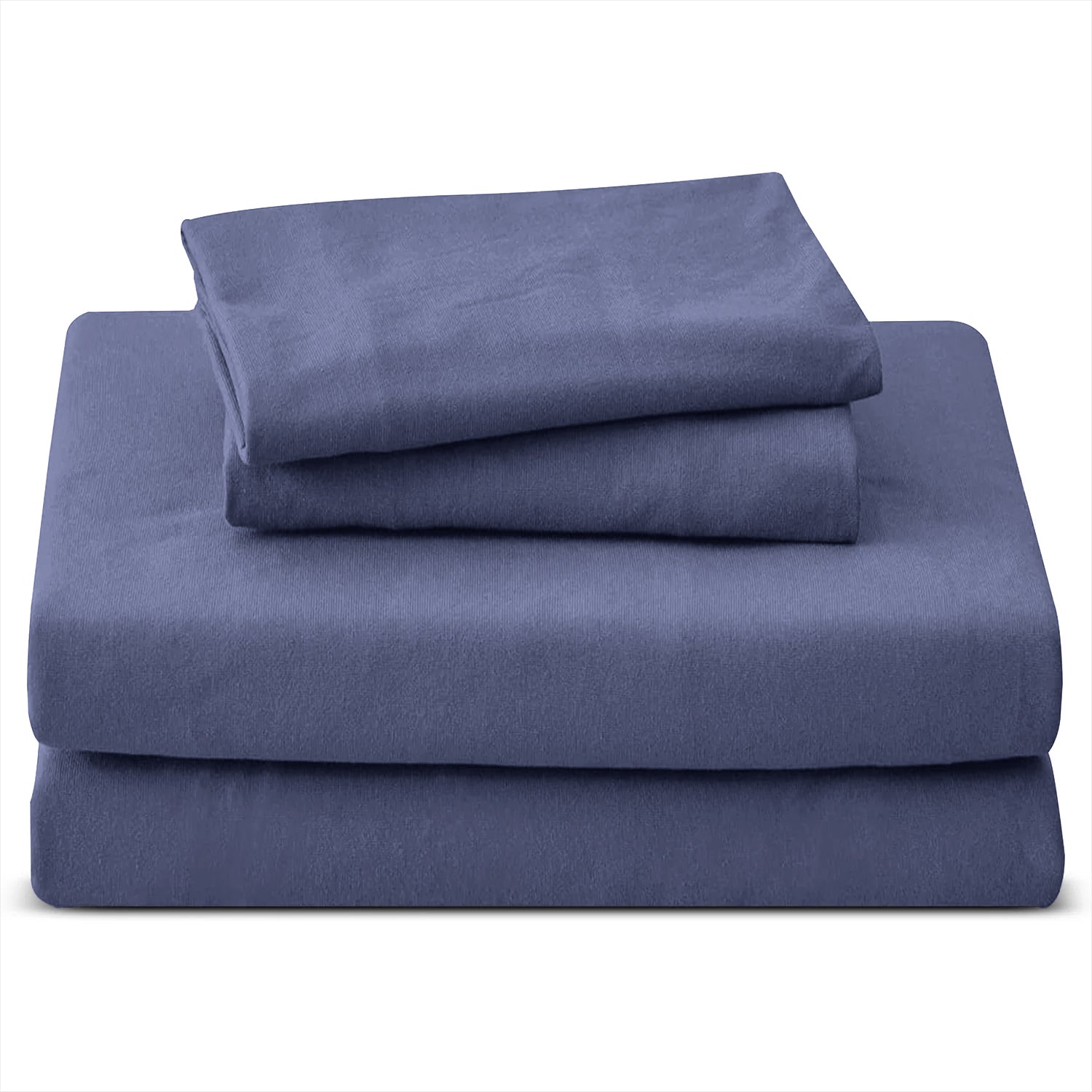 4 Piece Plain Bedding Set Duvet Cover, Pillowcases & Fitted Sheet
