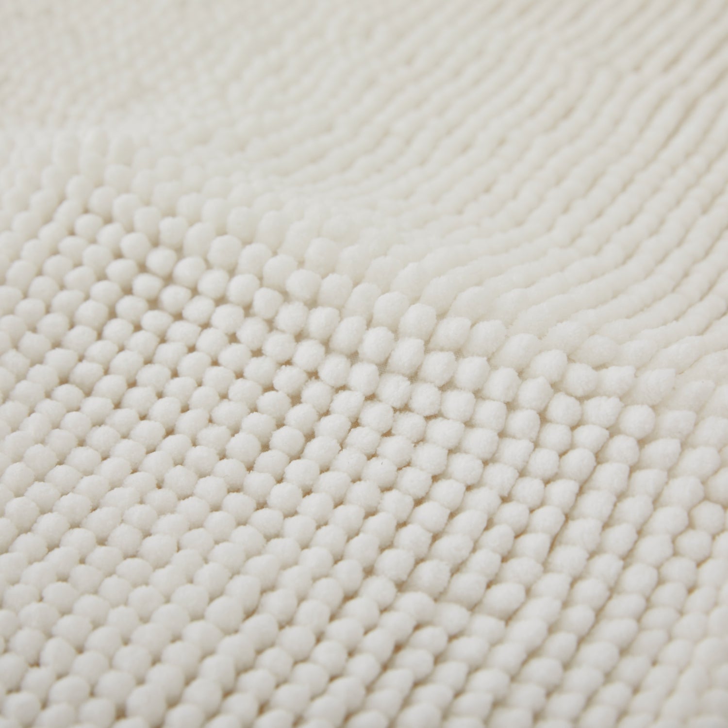 Chenille Bath Mat White