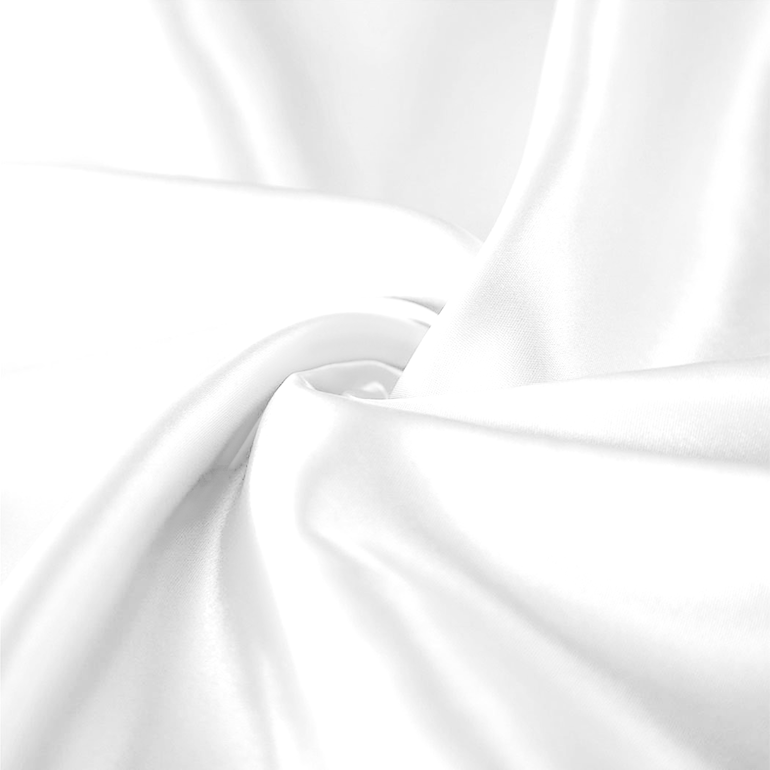 white silk pillowcase