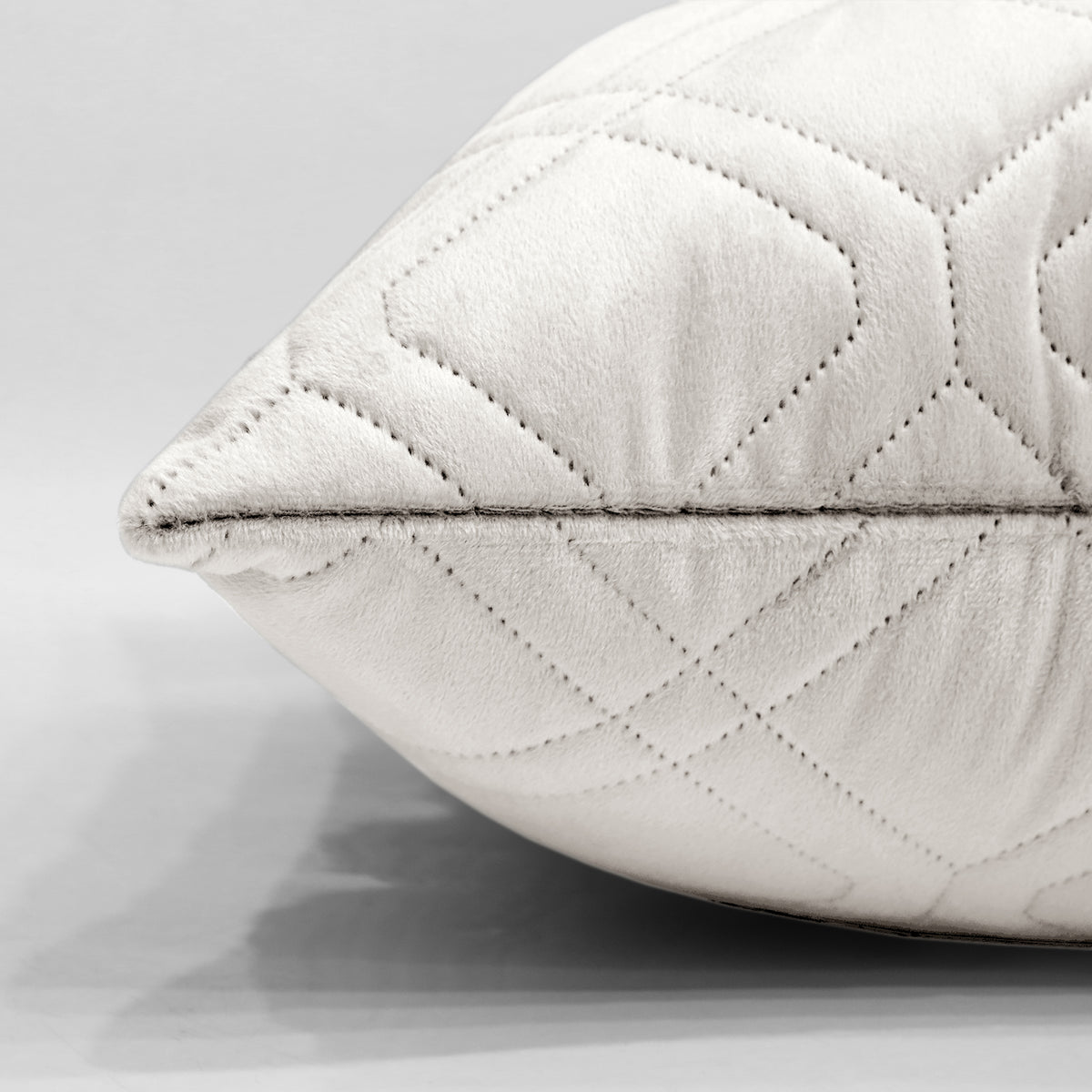Pack Of 2 Embossed Velvet Cushion Cover Diamond Pattern