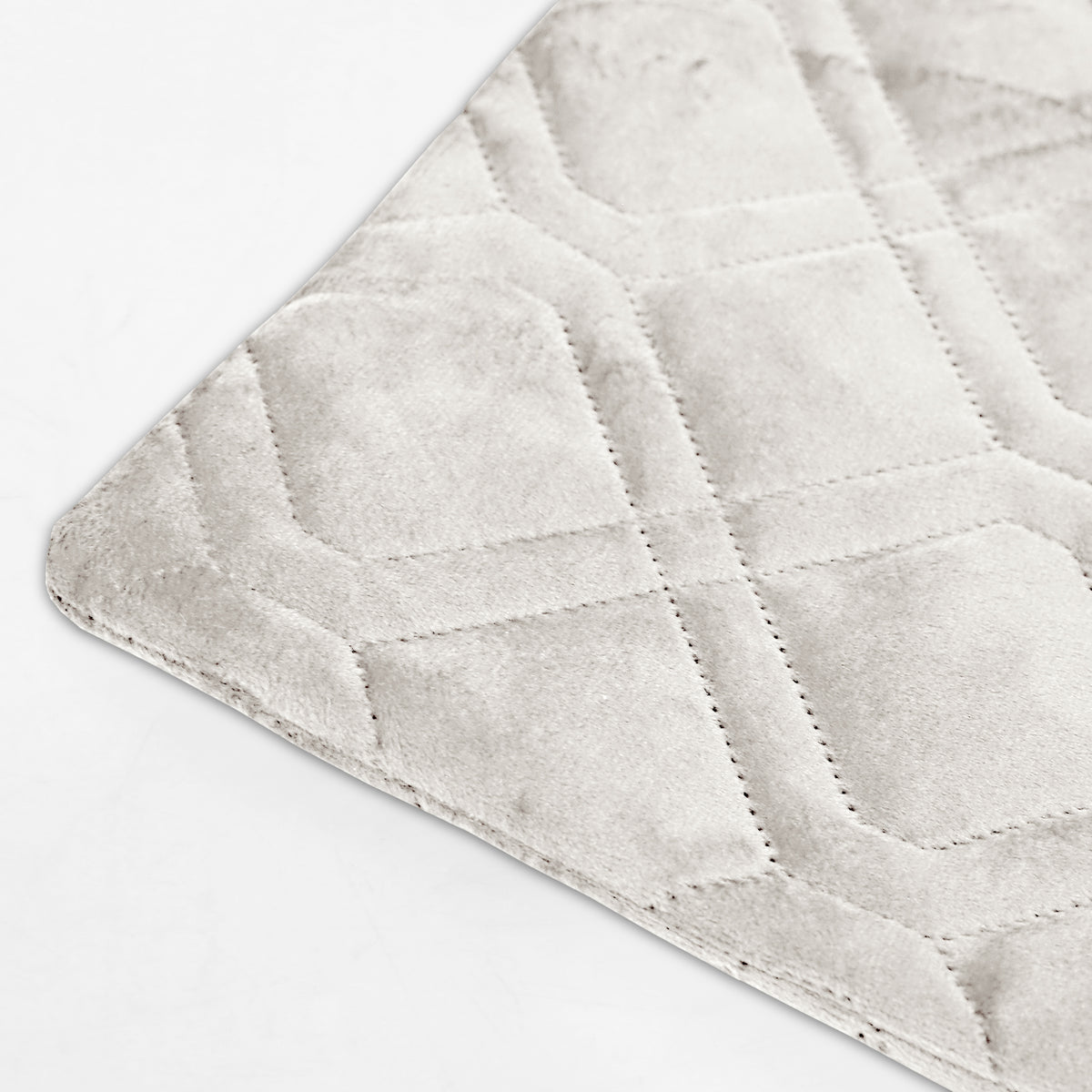 Pack Of 2 Embossed Velvet Cushion Cover Diamond Pattern