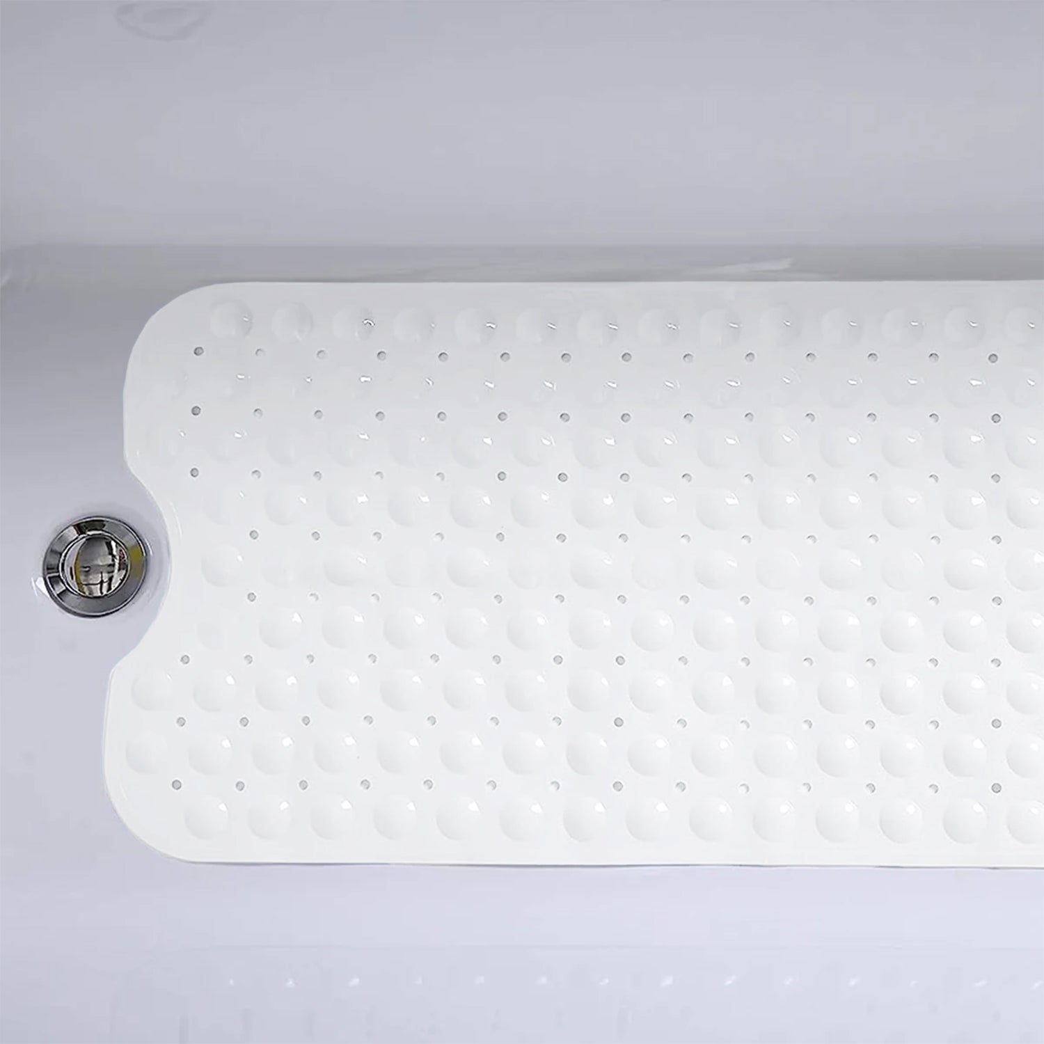 non slip White Bath Mat