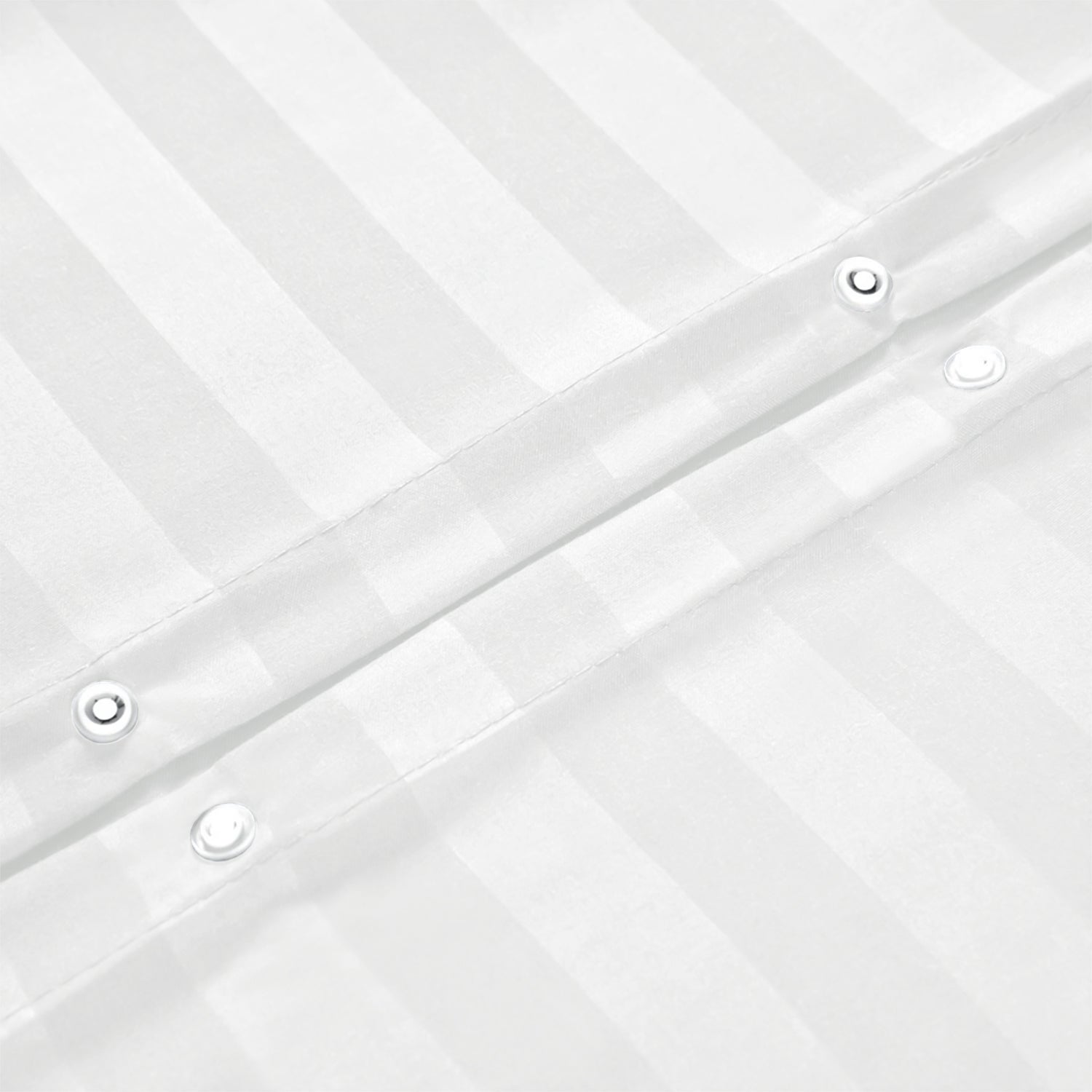 White Stripe Bedding Set With Pillowcase Pair
