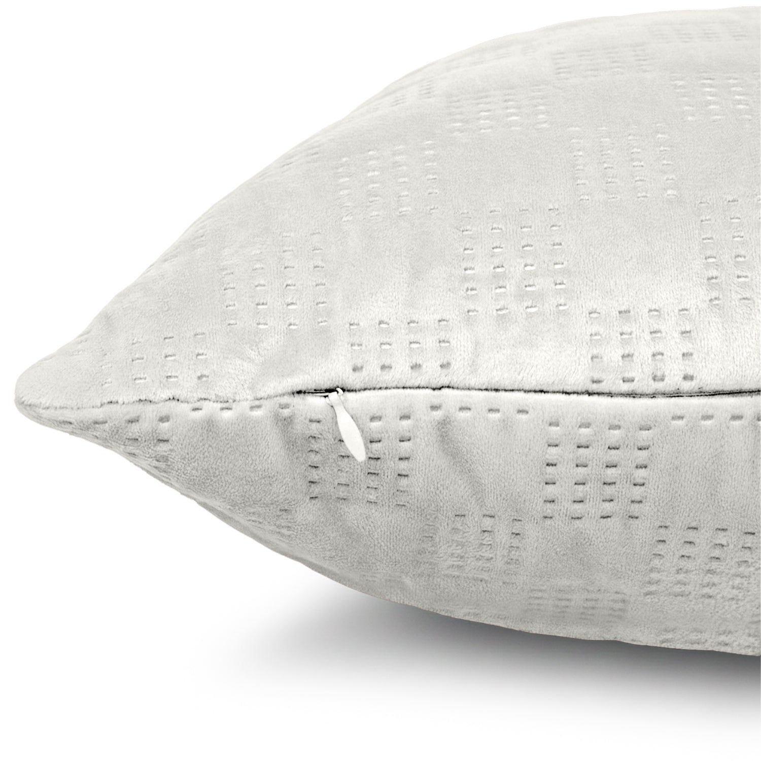 Pack Of 2 Square Velvet Cushion Cover Check Pattern