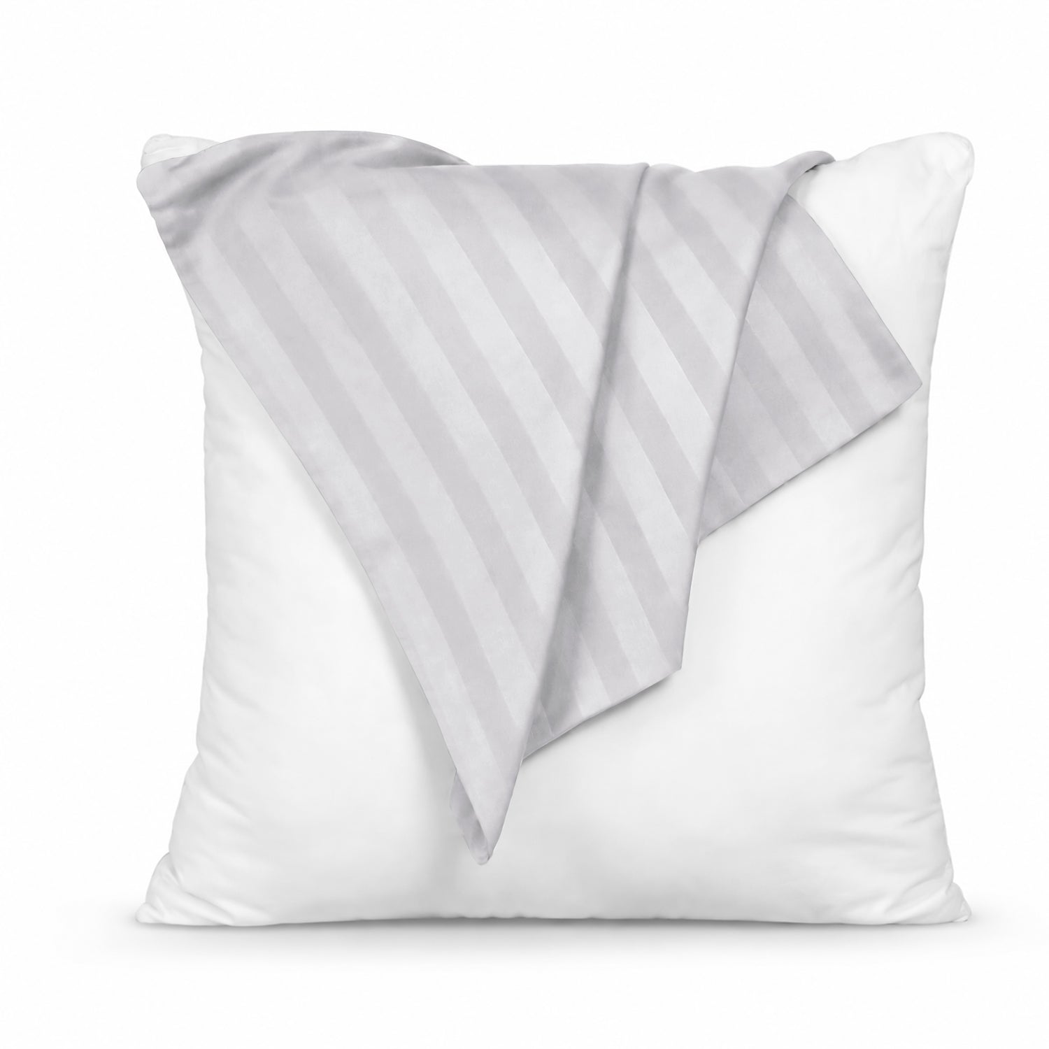 Pair of Soft Microfibre Stripe Cushion Covers for Bed & Living Room Decor