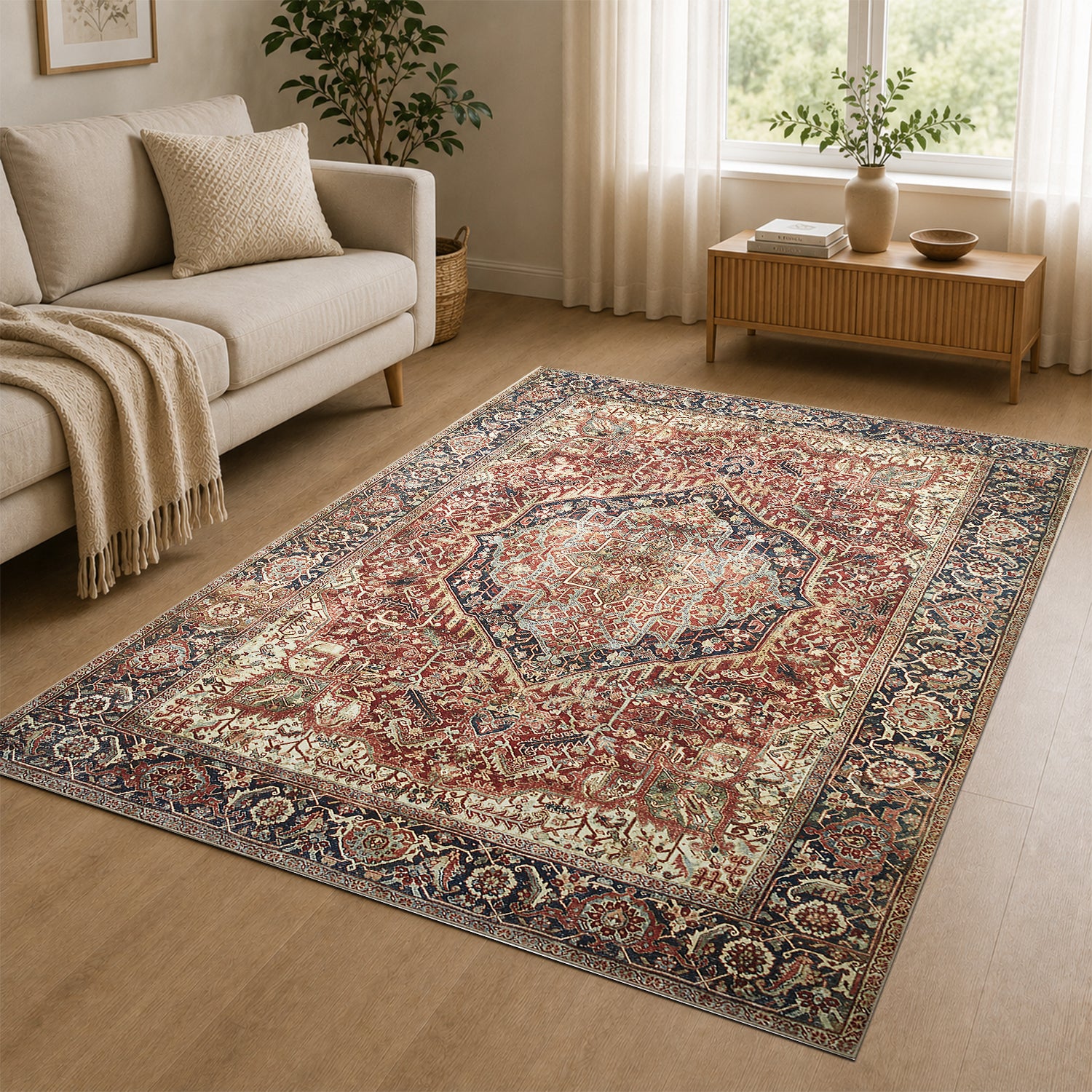 Antique Style Rug for Living Room & Bedroom