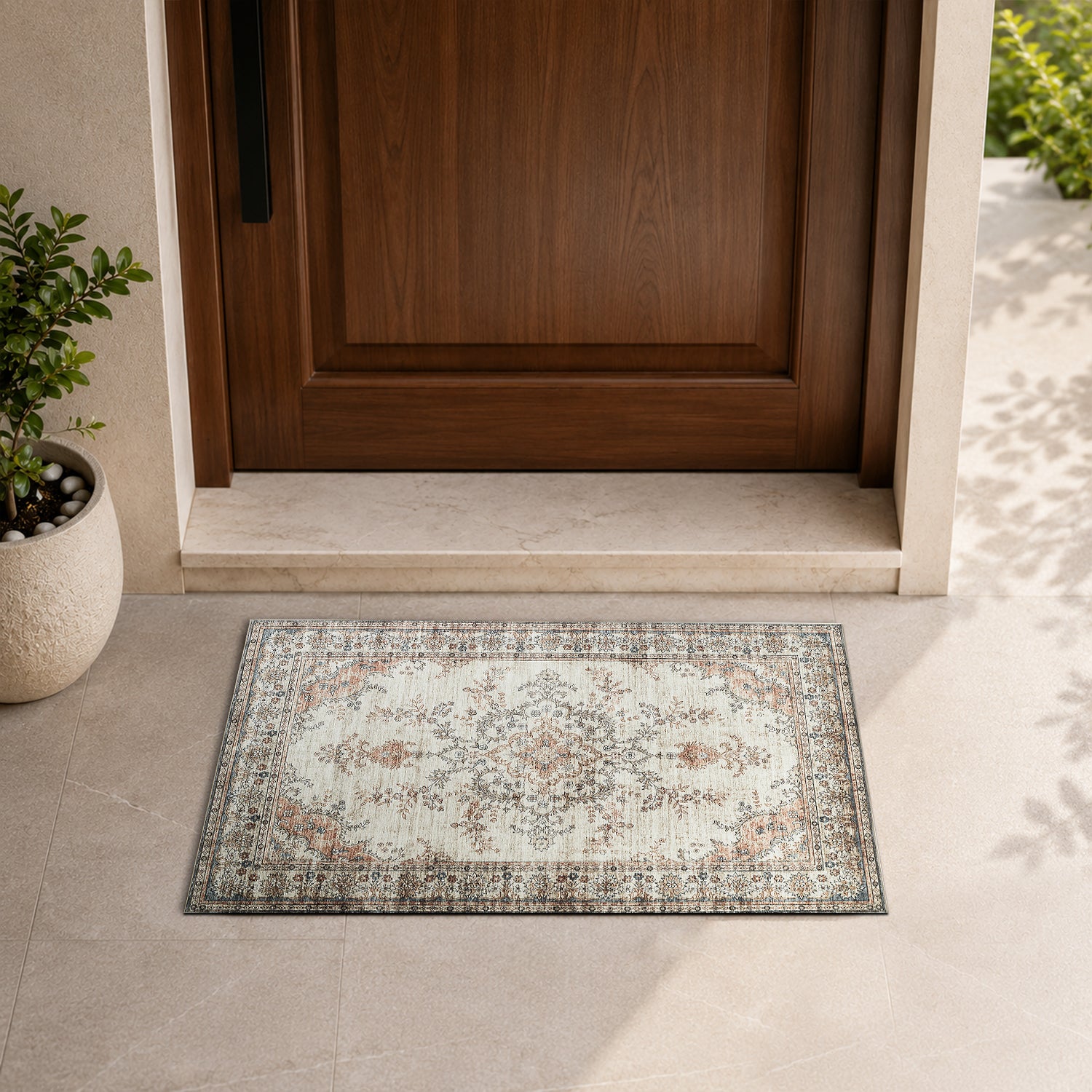 Machine Washable Vintage Rug