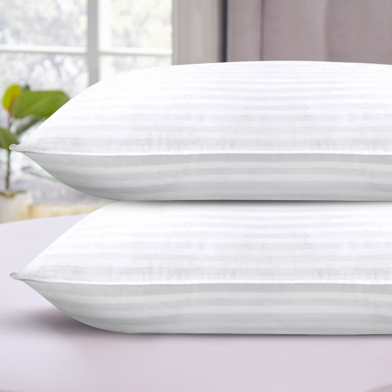 Long Pillow Pair for Bed