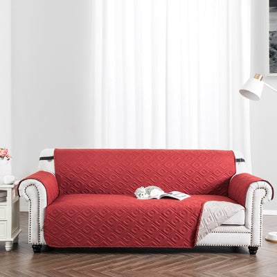 Sofa Protector Reversible Burgundy/Beige