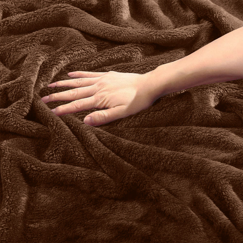 Coffee Fleece Blanket Throw