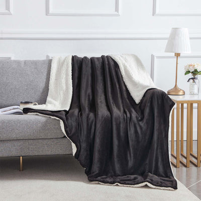 Black Sherpa Blanket