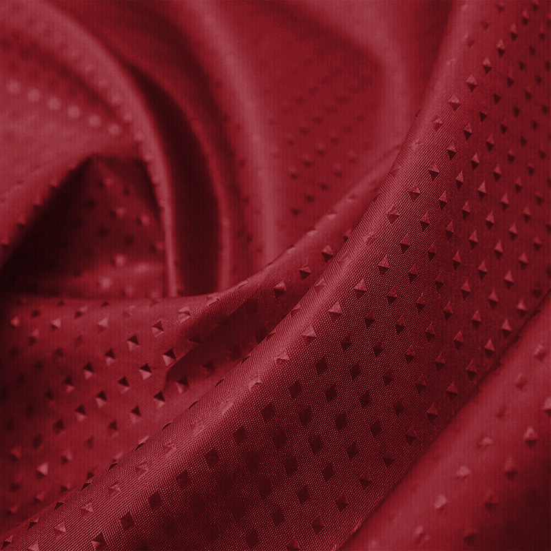 Long Shower Curtain Eyelet Rings Waterproof Burgundy