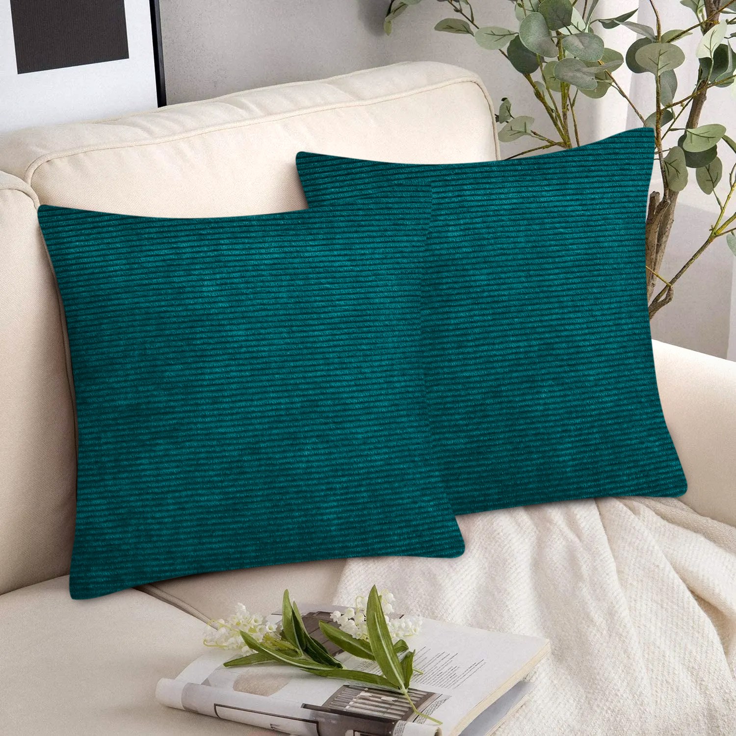 Teal Cushions Cover