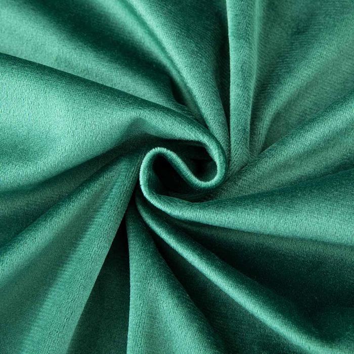 Crushed Velvet Duvet Cover Green and Eyelet Curtains Matching Set