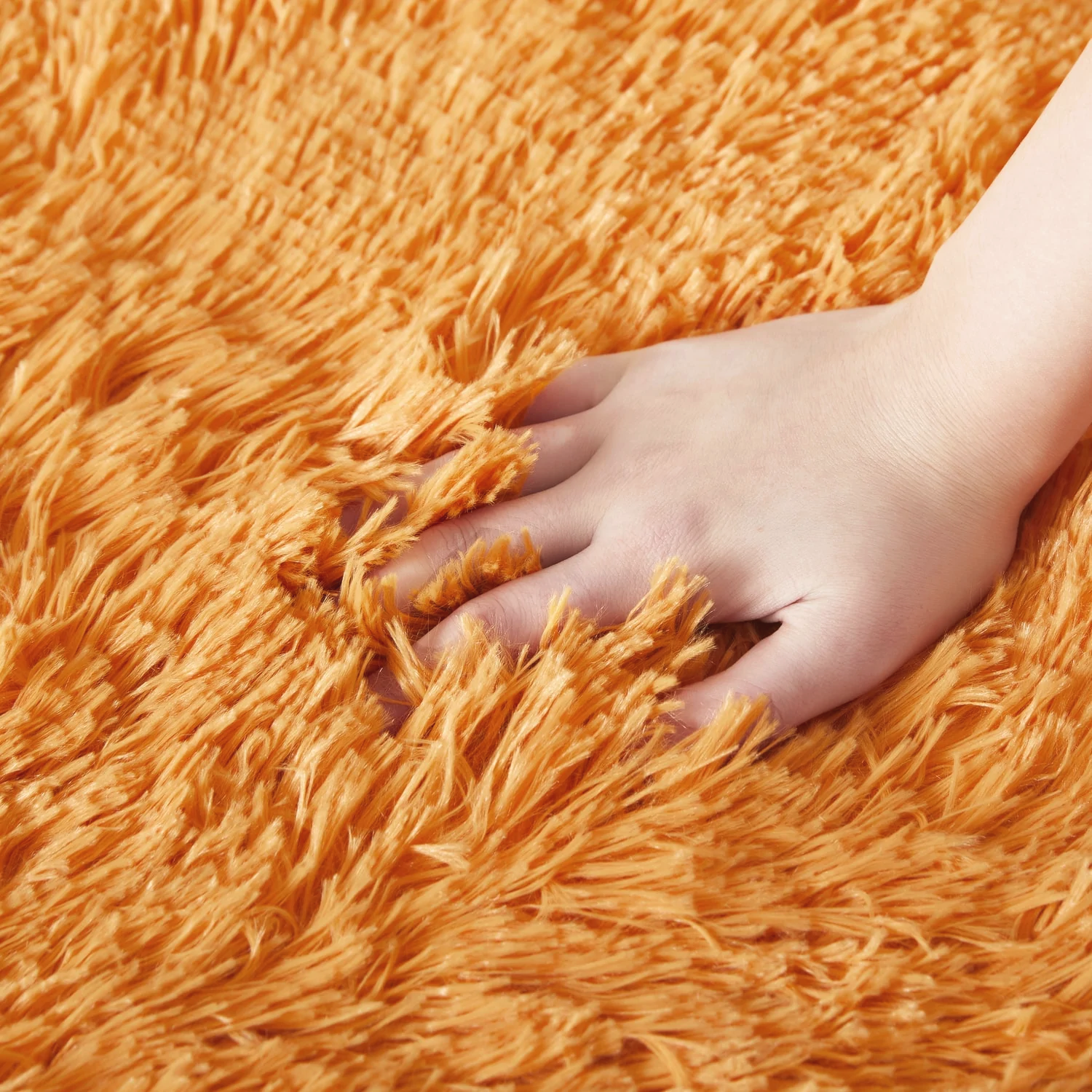 Ochre Shaggy Rug