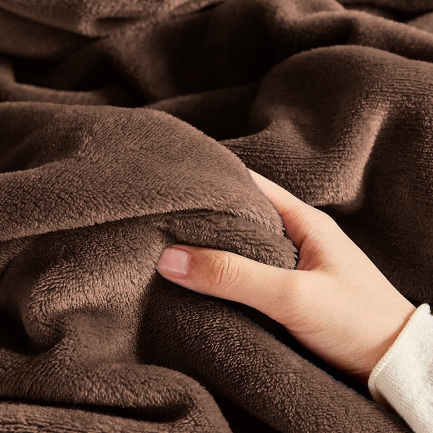 Coffee Fleece Blanket Throw