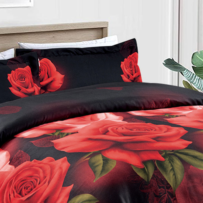 3D Bedding Duvet Cover Set with Fitted Sheet & Pillowcases