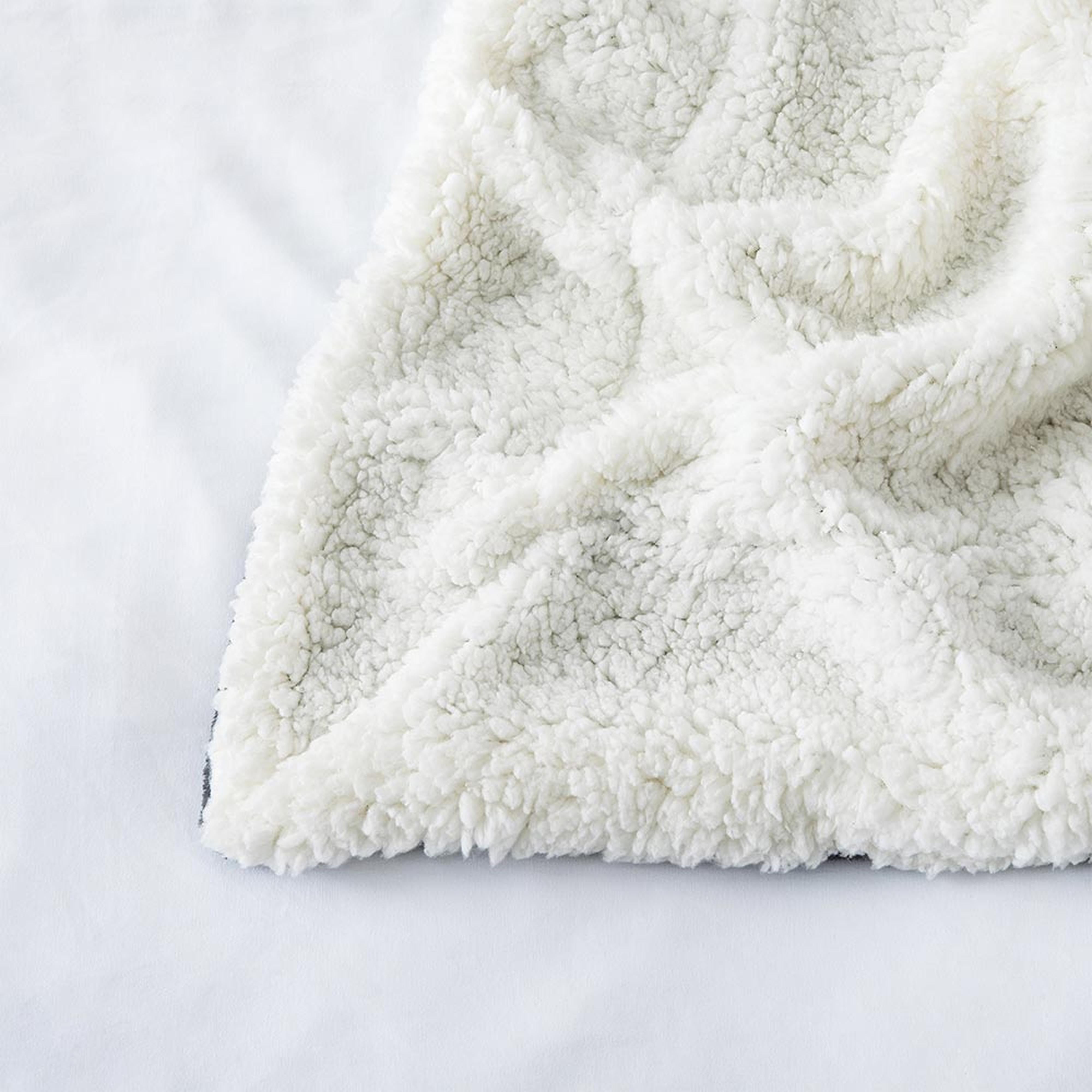 grey sherpa blanket