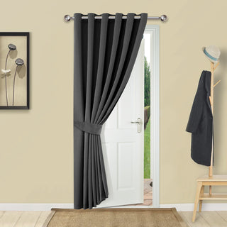 Grey Eyelet Curtains For Living Room Door Curtain