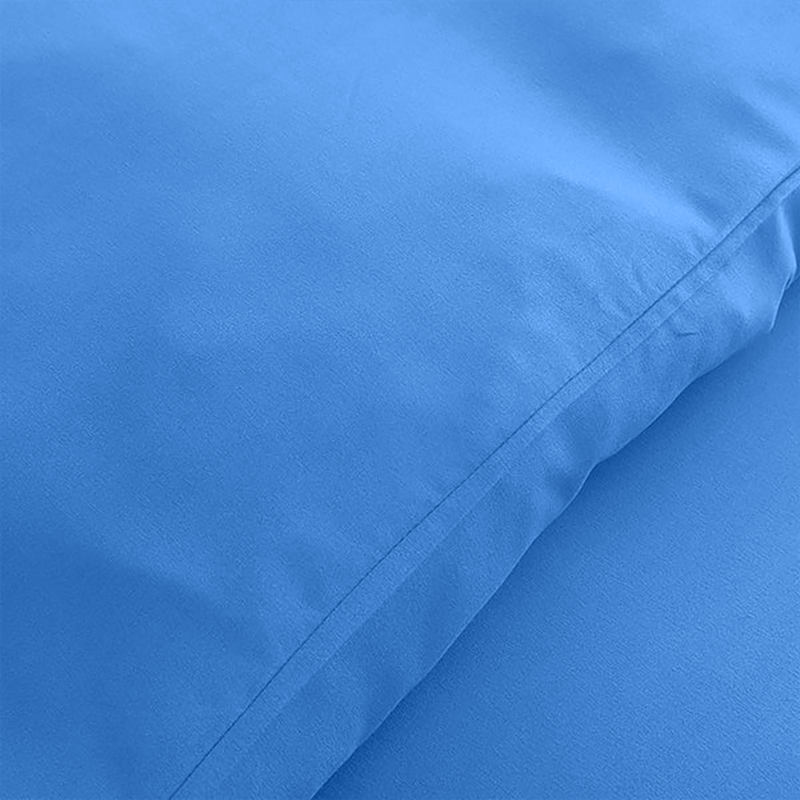Light Blue Duvet Cover Bedding Set Plain Dyed