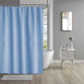 Bathroom Shower Curtains Waterproof Light Blue