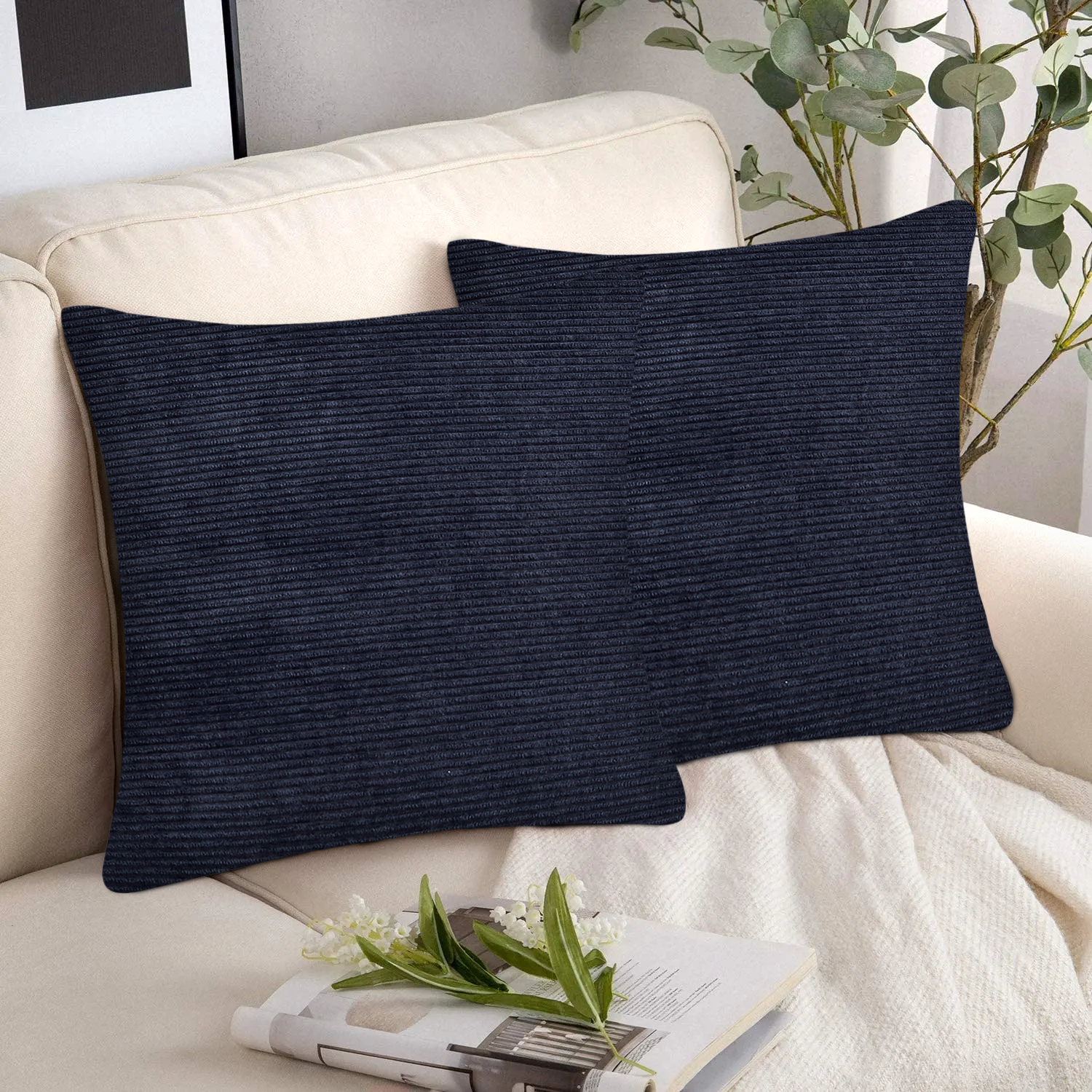 navy cushion covers