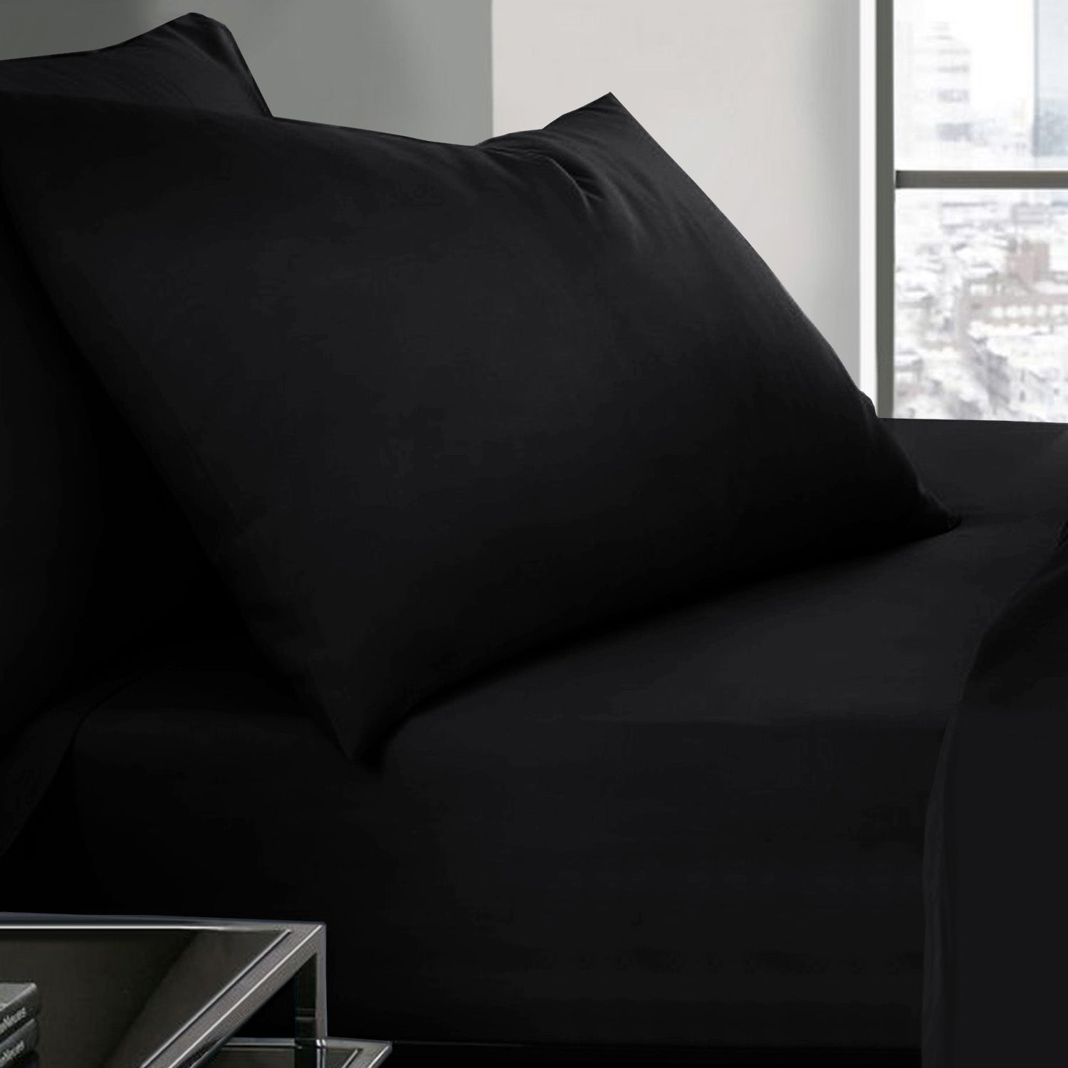 Black Pillow Case Covers