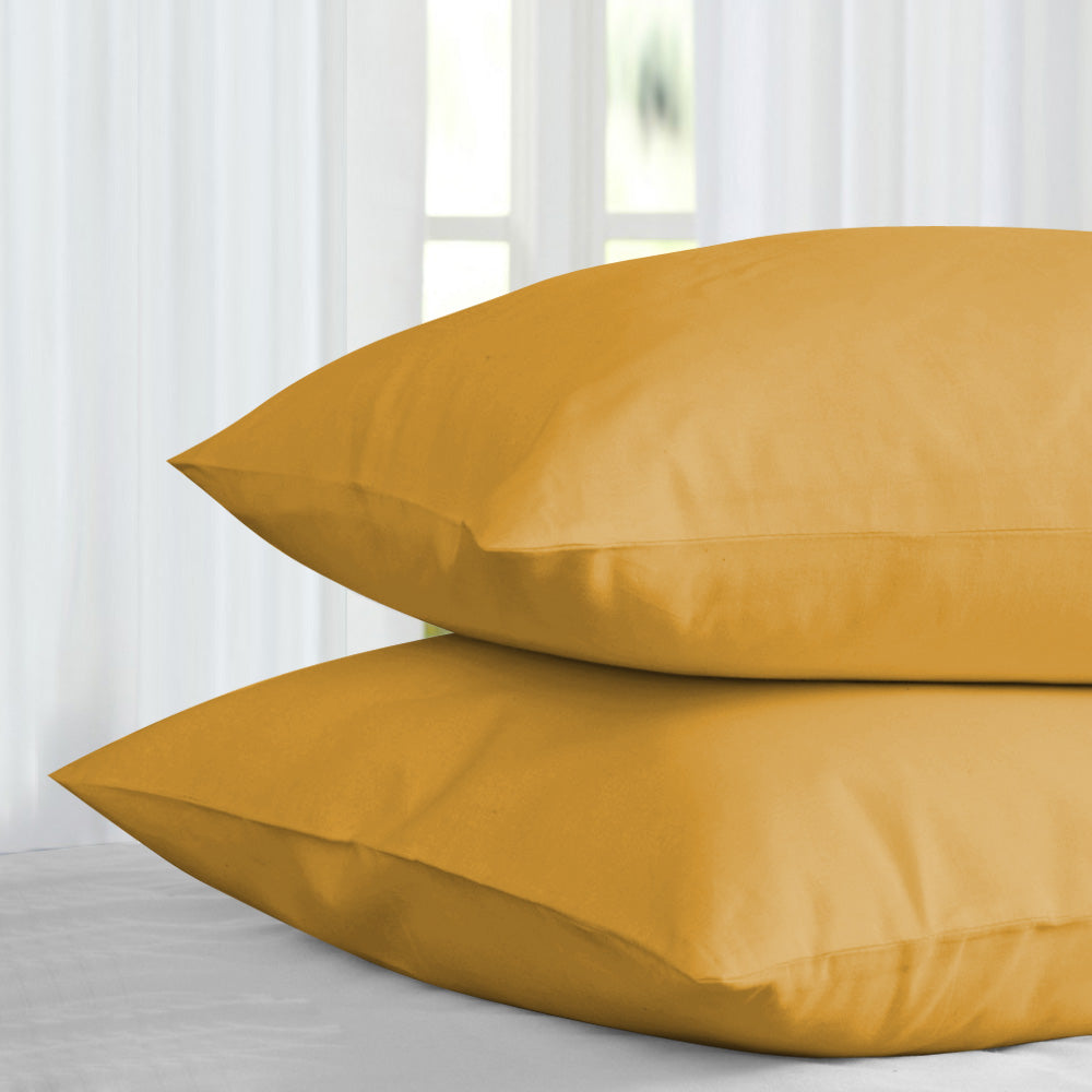 ocher pillow case covers