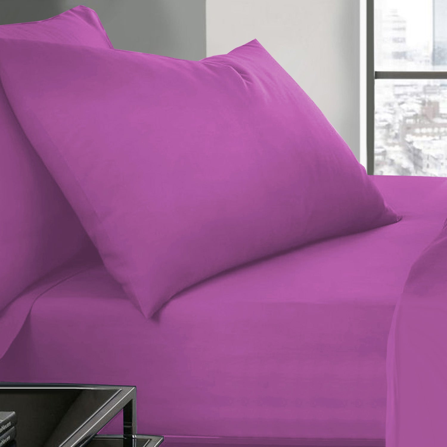 purple pillow case covers