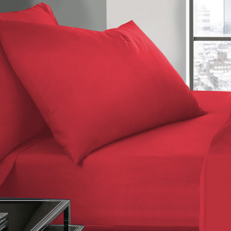 red pillow case covers
