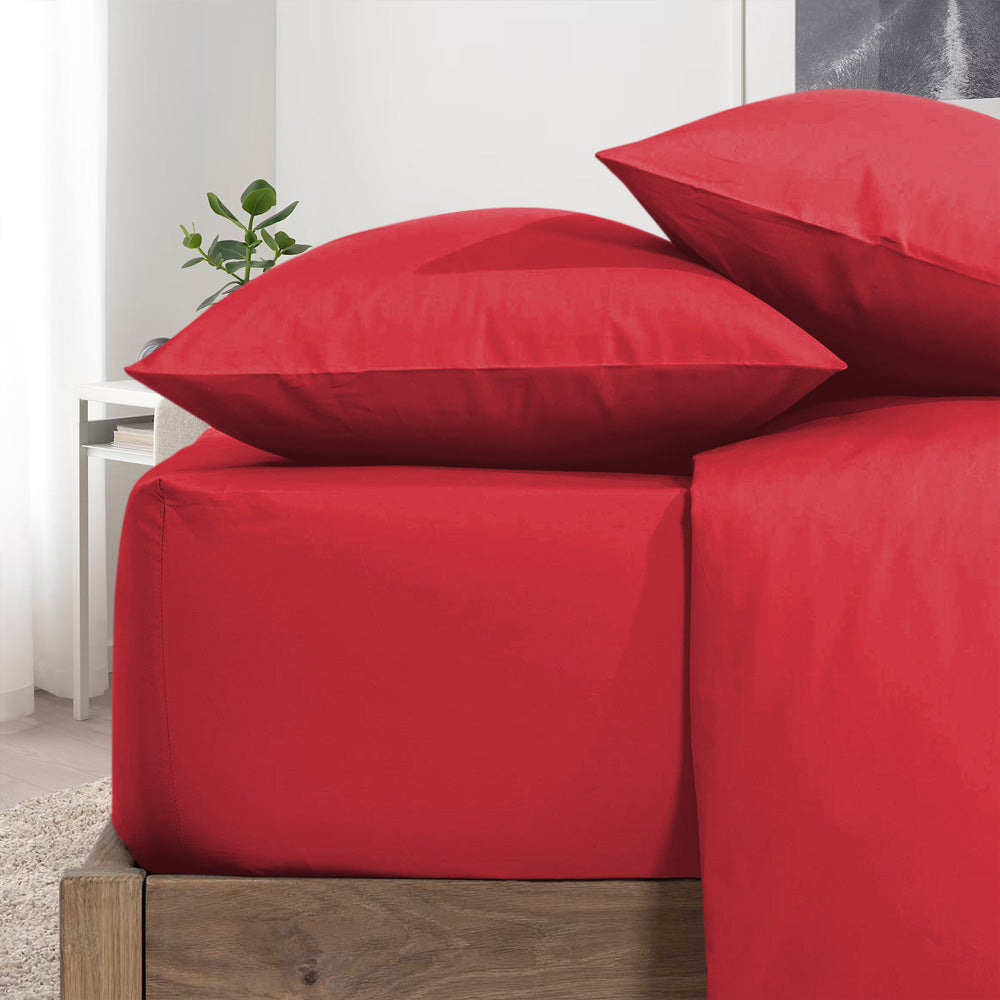 red pillow case covers