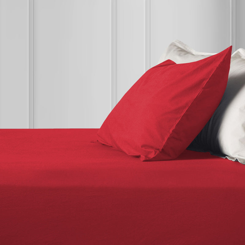 red pillow case covers