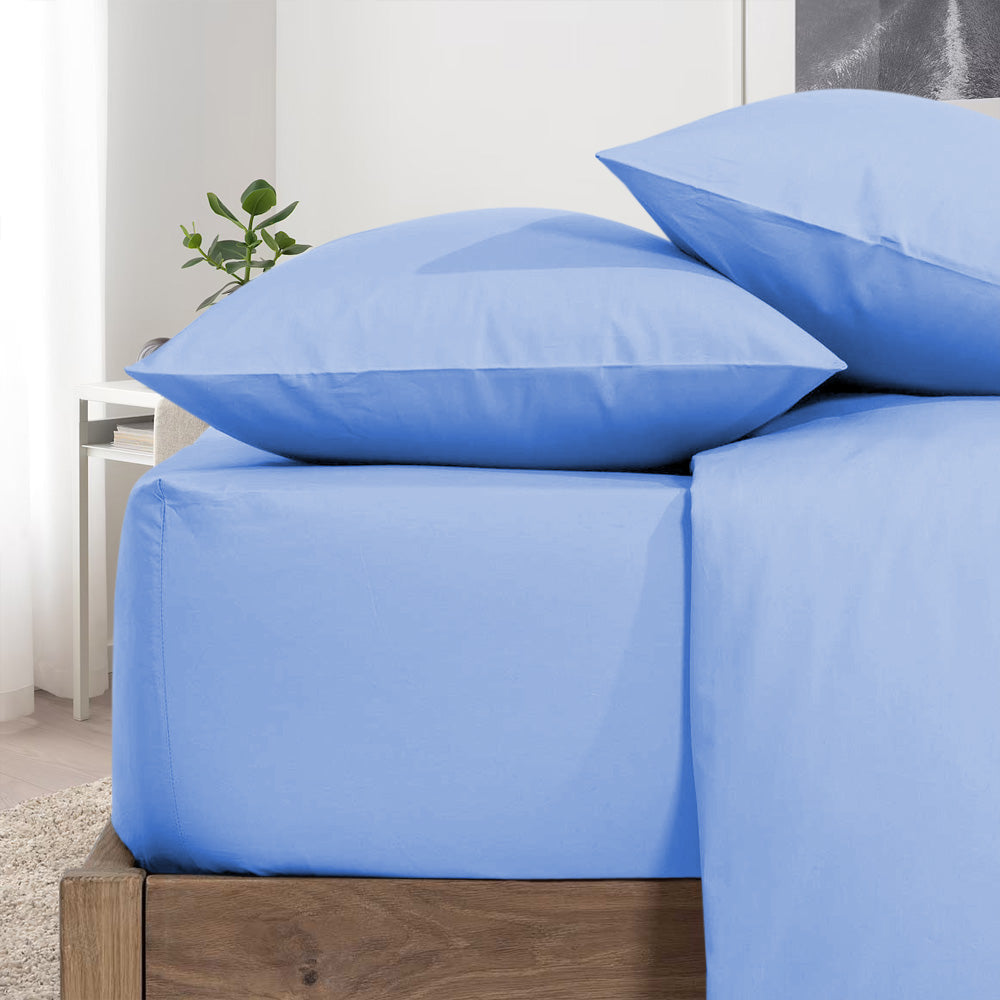 light blue pillow case covers