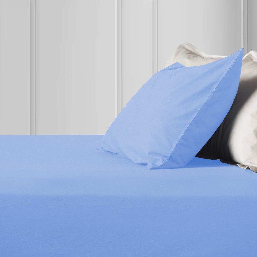 light blue pillow case covers