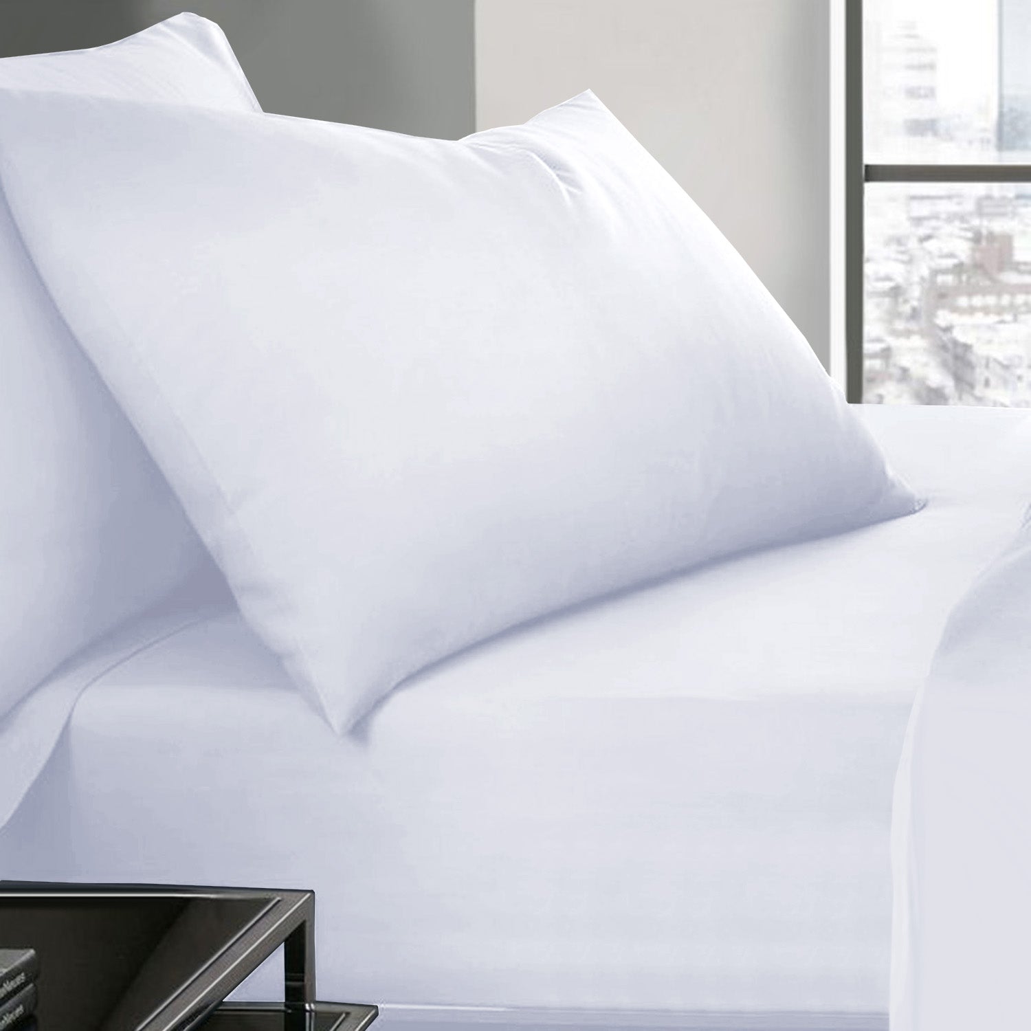 white pillow case