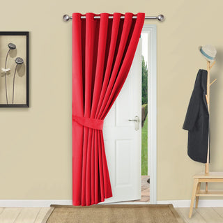 Red Curtains Indoor & Outdoor Single Panel Curtain