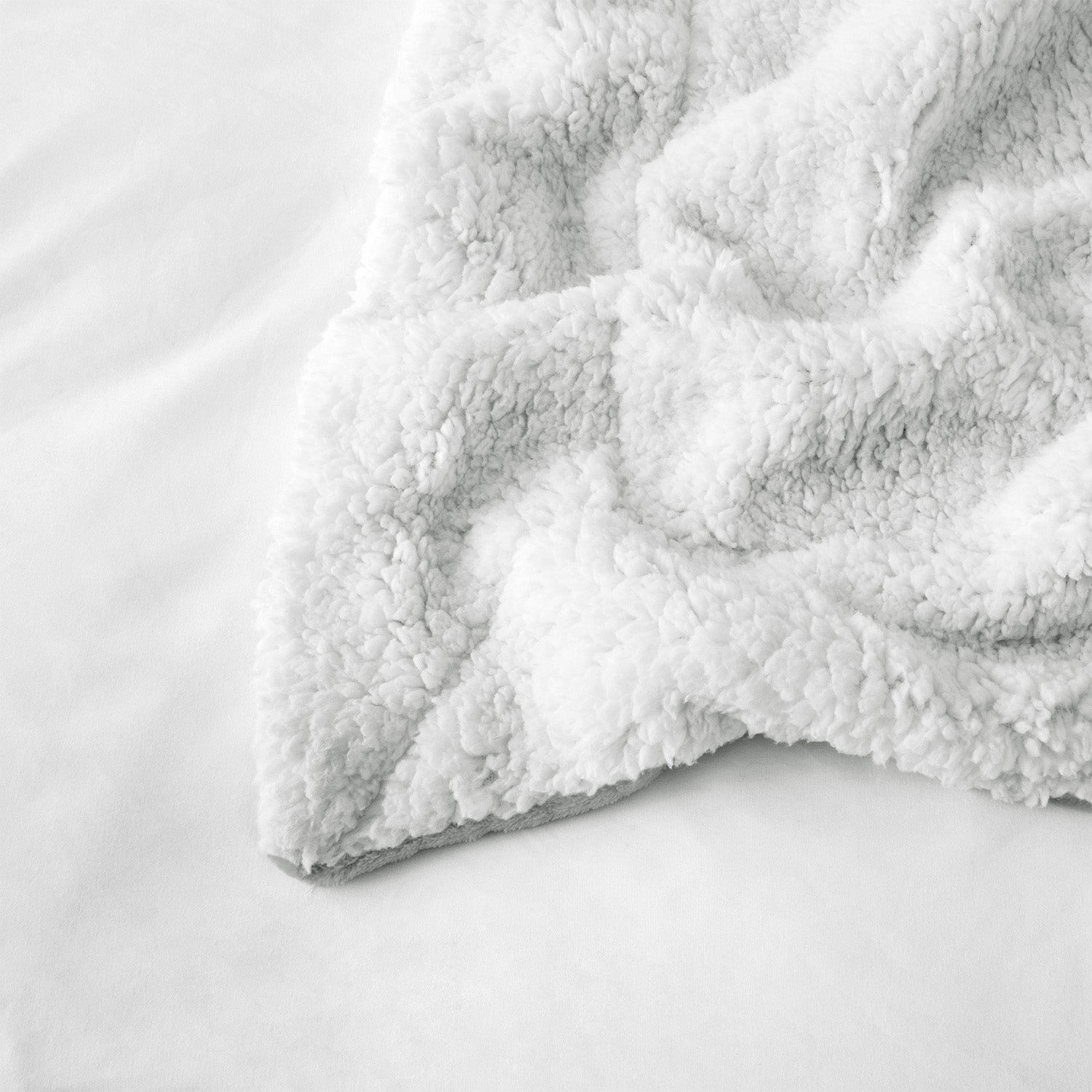 silver sherpa throw