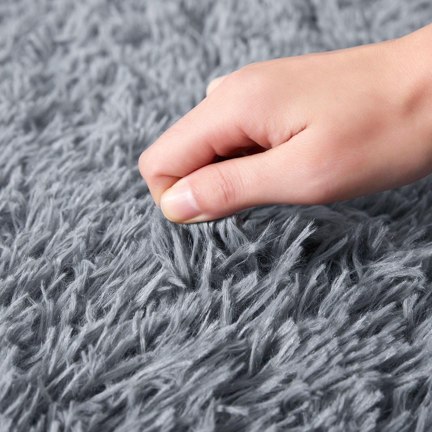 Grey Shaggy Rug