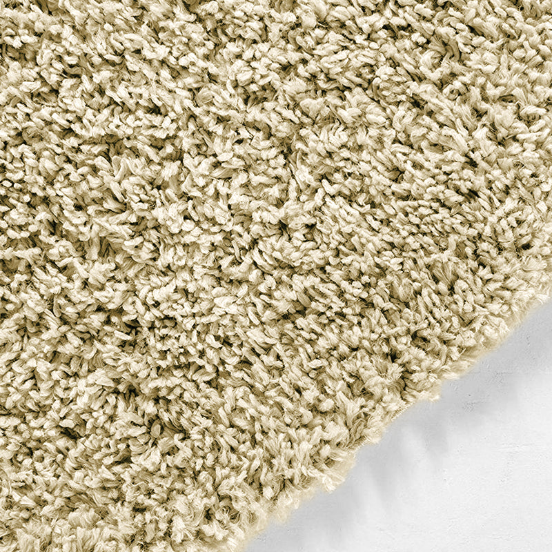 Beige Rug Large & Small Thick Plain Shaggy Rug