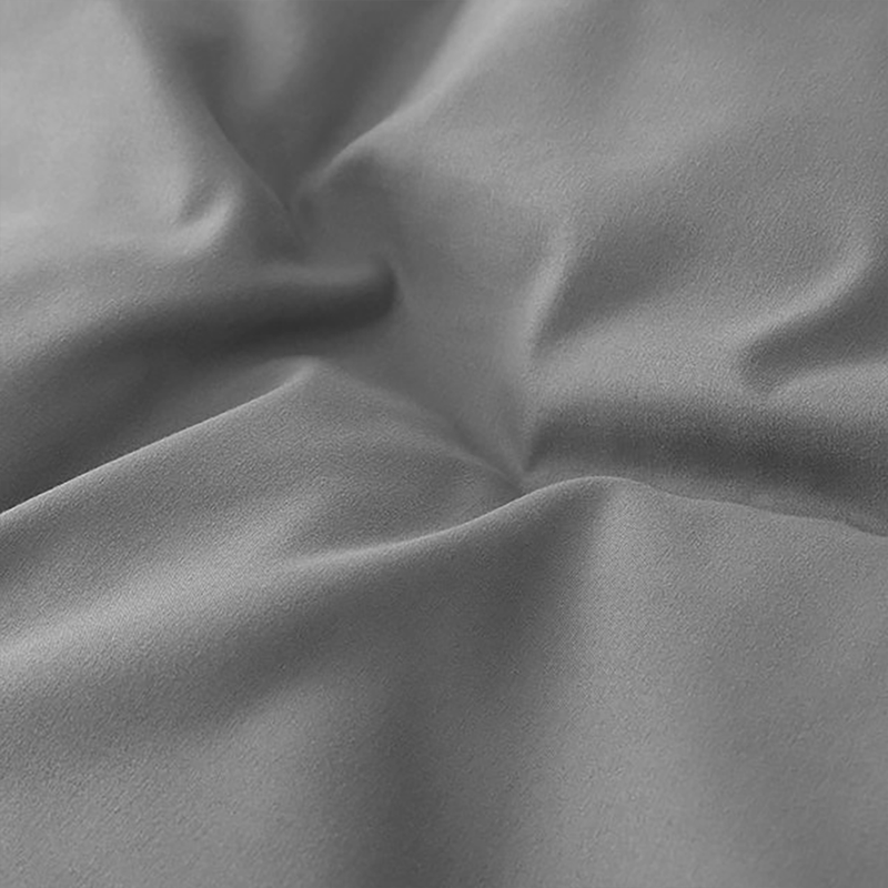 Plain Silver Duvet Cover Bedding Set