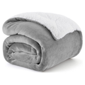 grey sherpa throw