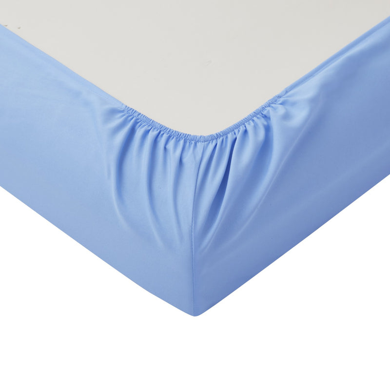Extra Deep Fitted Sheets King Size Light Blue Bedsheet