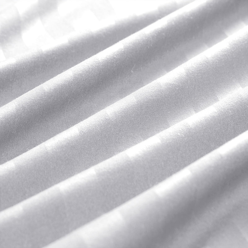 White Bedding Stripe Duvet Cover Set
