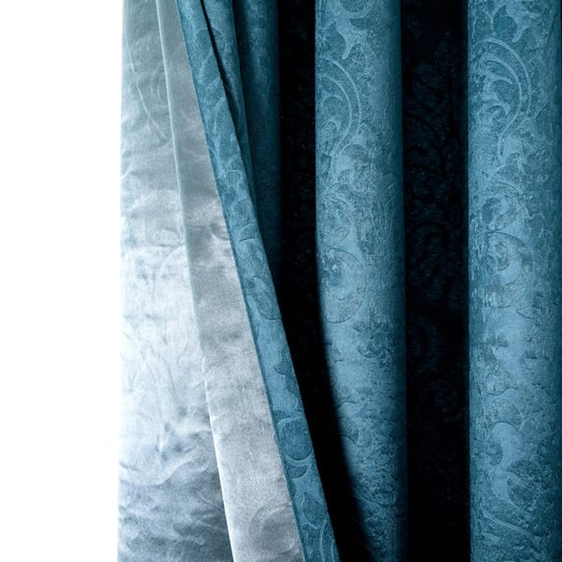 teal embossed blackout eyelet 