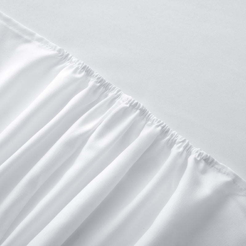 Extra Deep Plain White Bed Sheet