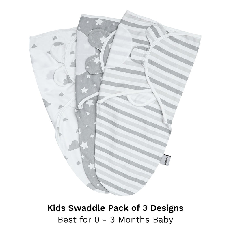 Newborn Swaddle Wrap grey