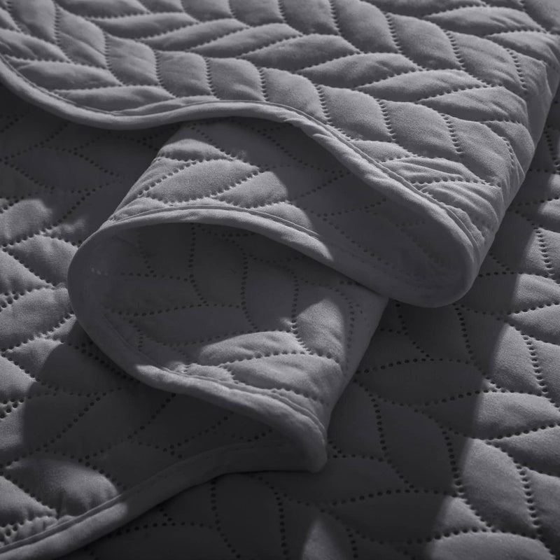Grey bedspread